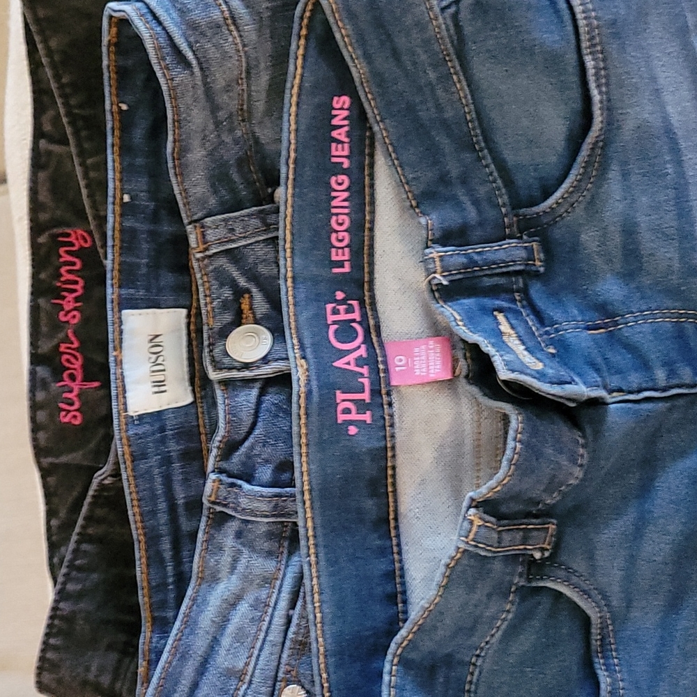 Little girls size 10 jeans bundle Hudson jeans, old navy,  children's place